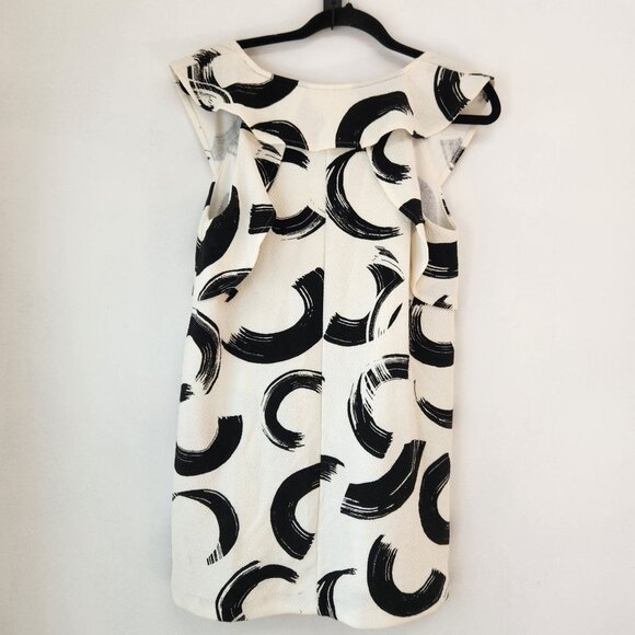 NWOT Anthropologie Deletta Pincelada Artsy Shift Dress Mini Tunic Top White M - Picture 3 of 9